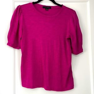 Sanctuary short-sleeve top with puff sleeves.